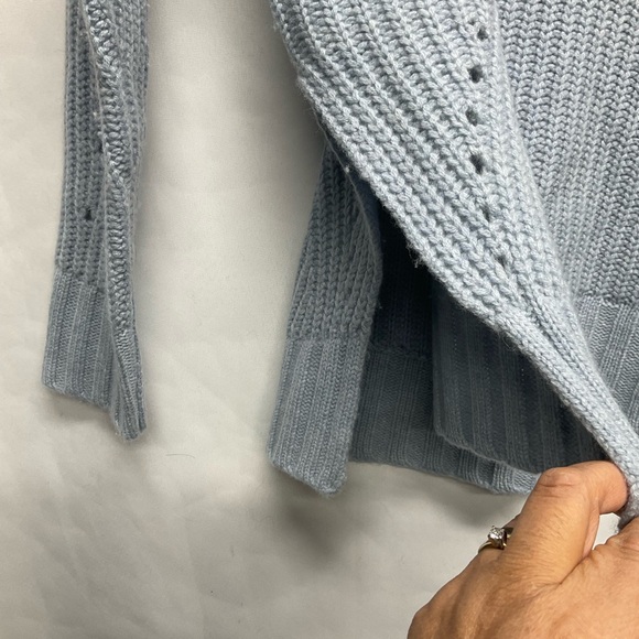 27 Miles Revolve Olive Sweater Size Small Color Mist Wool-Cashmere Coastal Chic - Picture 9 of 12